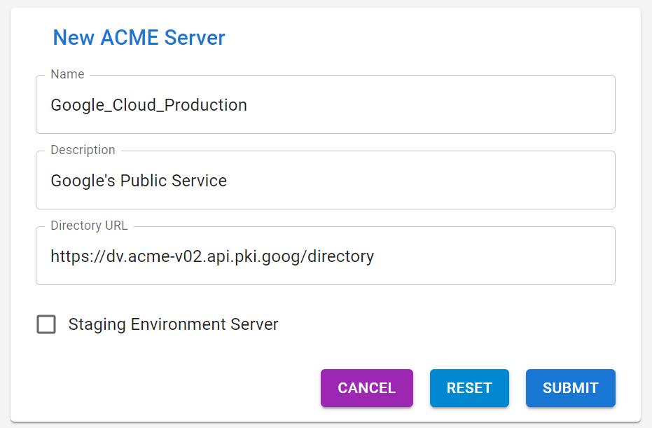 Add an ACME Server